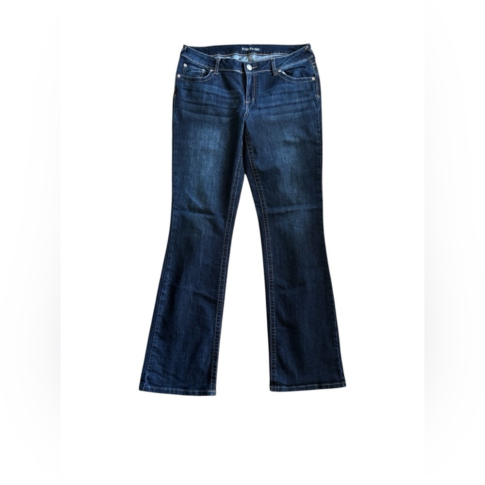 Maurice’s Bootcut Mid Rise Jean Sz 12X33 Dark Blue Wash Cotton Stretch Casual